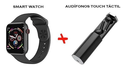 Smart Wacth Reloj Inteligente + Audífonos Inalámbricos Touch