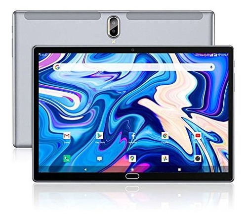 Tableta Feonal 10.1'' Android 11 Color Gris De 64gb + 4gb