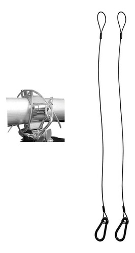 2 Cables Acero Recubierto 60kg Multifunción 1 Metro X 5mm