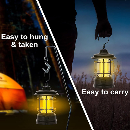 Linterna Camping Lamparas Recargables Led Portátil