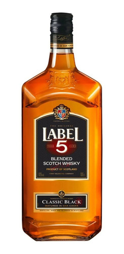 Imagen 1 de 1 de Botella De Whisky Blended Scotch Label 5 1l