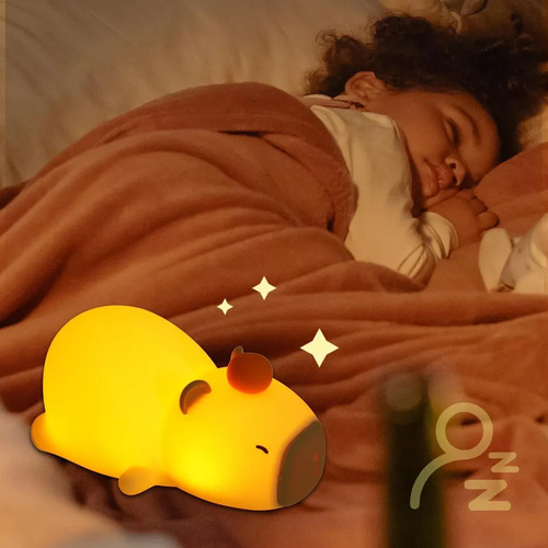 Lámpara De Capibara De Silicona Luz Nocturna De Silicona Lám