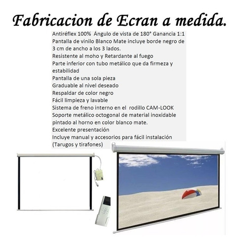 Ecran Fabricación A Medida, Pared, Techo, Eléctricos.