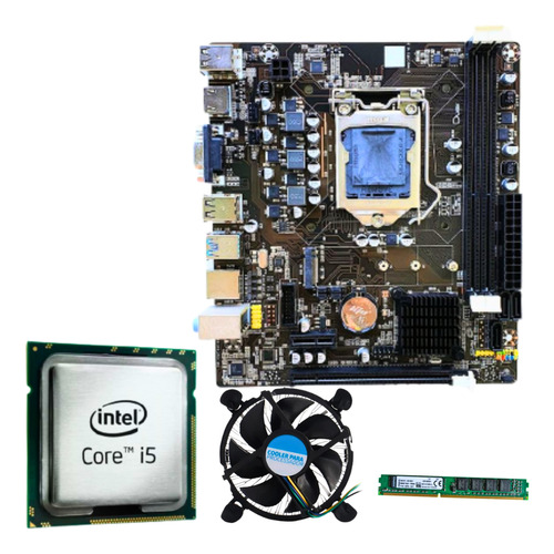 Kit Upgrade I5 3470  Placa H61 8gb Ddr3 Fonte 200w