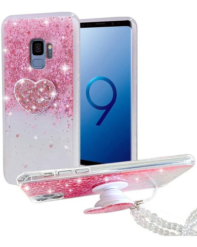 Funda Para Samsung Galaxy S9 (brillos Rosas)