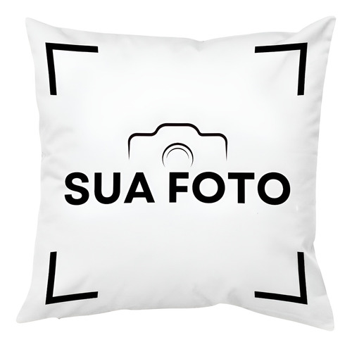 Almofada 30x30 Personalizada Sua Foto/sua Logo Cor Branco