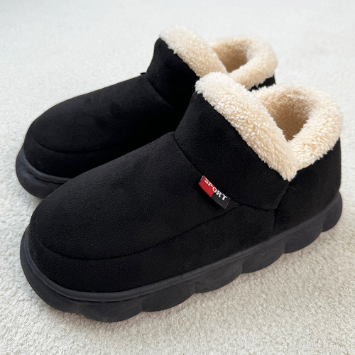 Zapatos De Algodón Para Interiores Con Forro Polar Cálido De