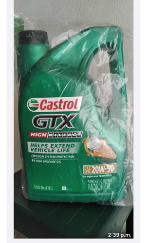 Aceite Castrol Para Carro 100% Original De Usa