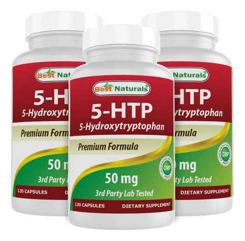 Best Naturals 5-htp 50 Mg 120 Cápsulas, 5 Cápsulas Htp Apo