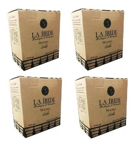 Bag In Box La Iride 4750 Cc Caja X 4 Unidades