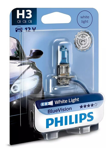 Lampara H3 Philips 55w 12v Blue Vision - Blister X 1