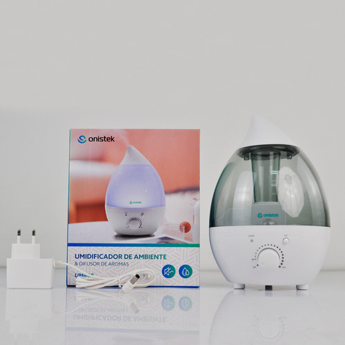 Umidificador De Ar Ambiente Ultrassônico 1,5l Bivolton-um648 Cor Branco 110v/220v