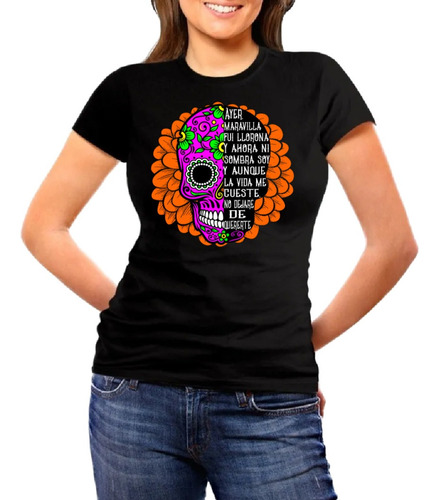 Playera Dia De Muertos Catrina