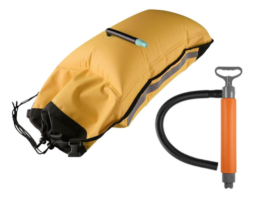 Bomba De Sentina Para Kayak, Bolsa Flotante De Remo, Naranja