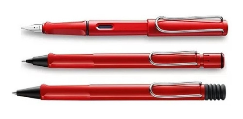 Juego X3 Lamy Safari Rojo