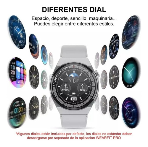 Reloj Inteligente Smart Watch Nfc Pantalla Redonda Hw3 Max