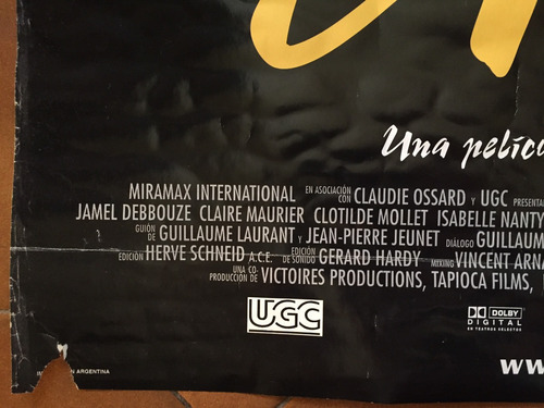 Poster Amelie -original Con Detalles Como Se Ve En La Foto (Usado)