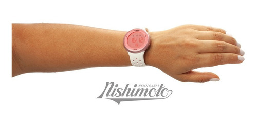 Relógio X-games Feminino Digital Xfppd040 Branco Rosa