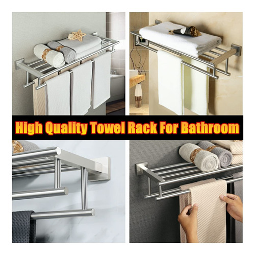 Toallero Alise , Con Barras Dobles Para Lavabo De Baño, Sop