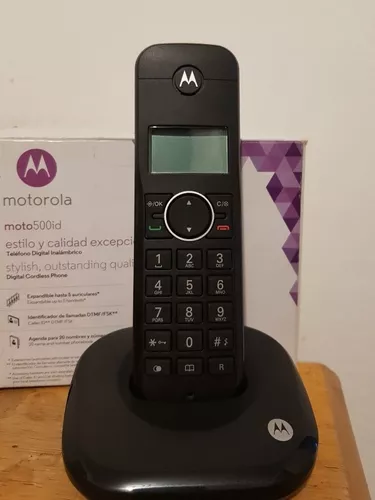 Teléfono Inalámbrico Motorola MOTO500ID Negro