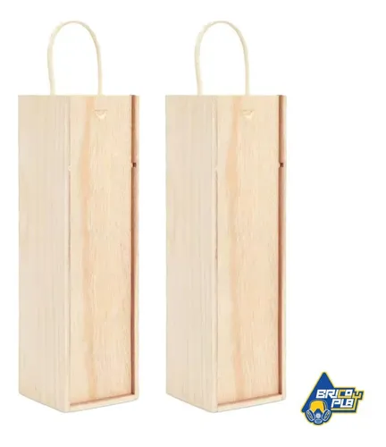 Caja De Vino De Madera
