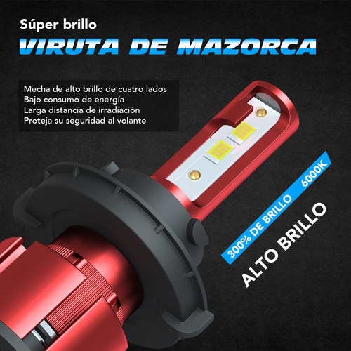 Faro Led Hi/lo Beam Para Chevy Camaro 2010-2013 H13