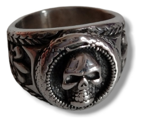 Anillo Macizo De Acero Quirúrgico Calavera 