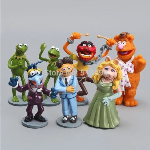 Muppets Bonecos Kermit Gonzo Walter - Kit 7 Personagens