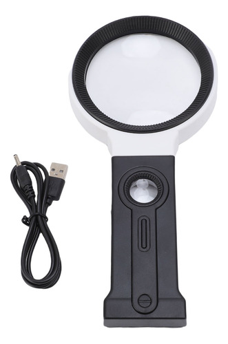 Lupa Portátil Plegable Led Con Lupa, 5 X 25 X 90 Mm