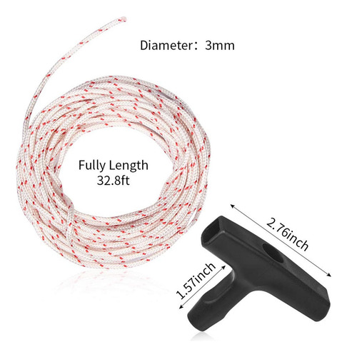 Cortacésped Strimmer Pull Cable De Arranque De Retroceso