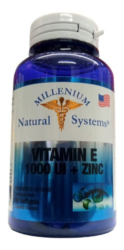 Vitamina E 1000 Ul + Zinc X60 S