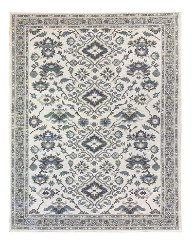 Tapete Sala Classico Oriental 200x250 Cm Tipo Belga 55 Azul