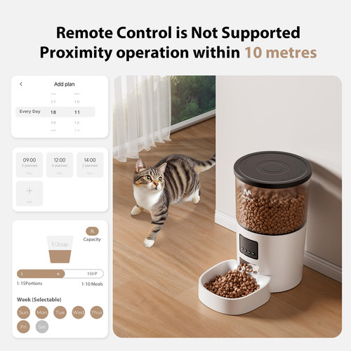 Imipaw Comedero Automático Para Gatos Dispensador De