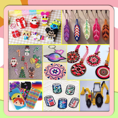 Kit De Hama Beads Con Planchar 2.6mm 72 Colores 39000+pcs Nasjac