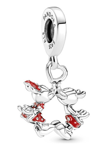 Charm Beso Minnie Y Mickey Disney Plata Dije Pandora(outlet)