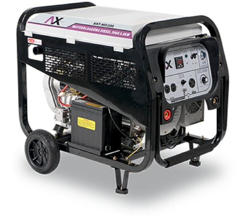 Axt-md200 Motosoldadora Diesel 200 Amp 5,000w Motor 9hp Bate