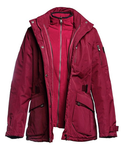 Campera 3 En 1 Northland Mujer Maggie Impermeable