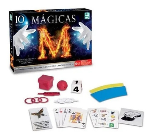 Jogo Caixa De Mágicas Truques Infantil Com 10 Truques - Nig