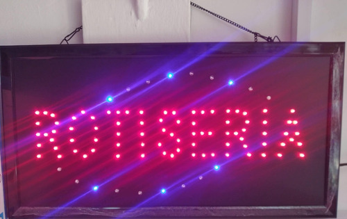 Imagen 2 de 6 de Cartel Led Rotiseria Luminoso 220 Volts