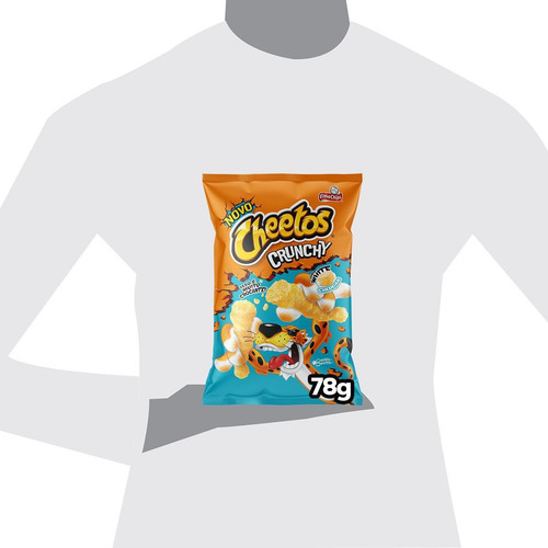 Salgadinho De Milho Crunchy White Cheddar Elma Chips Cheetos