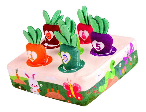 Las Alfombrillas De 6 Piezas De Zanahorias Multicolor