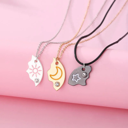 Para 1 3 Collares Sol Luna Estrella Mejores Amigos Hijos