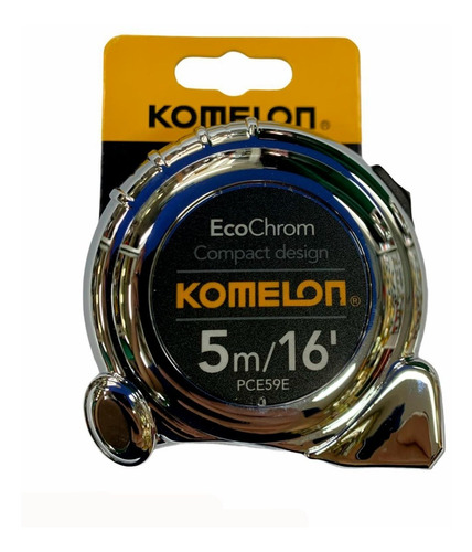 Flexómetro Cromado 5mx16  Komelon - Original