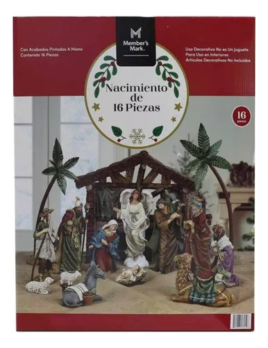 Nacimiento Member's Mark Grande De 16 Pzas