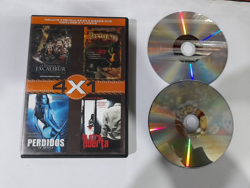 Dvd 4x1 Excalibur, Dragon, Perdidos En La Isla Formato Dvd