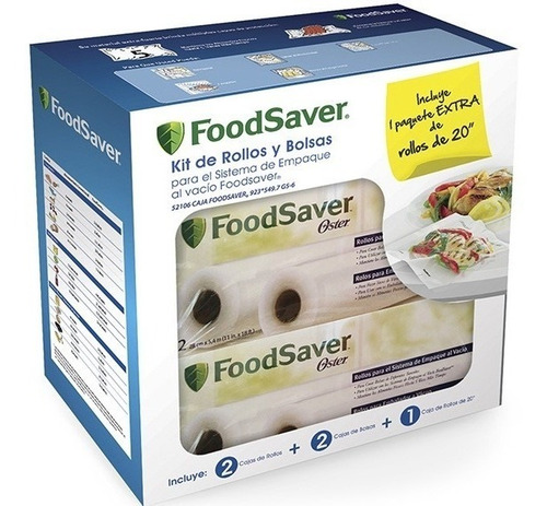 Kit Foodsaver 3 Rollos 2 Cajas De Bolsas Original