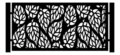 Baranda Balcon Chapa Decorada 2m X 1m Terrazas Y Piletas Gris Oscuro