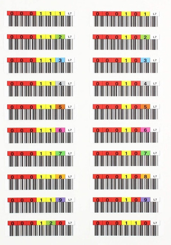 60 Etiquetas Adesivas  Para Fitas Lto 2/3/4/5/6/7/8