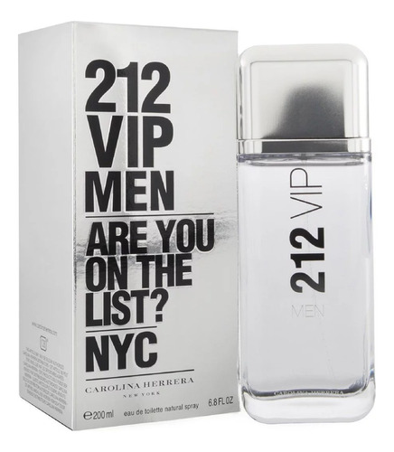 Perfume 212 Vip Carolina Herrera 200ml. Para Caballeros