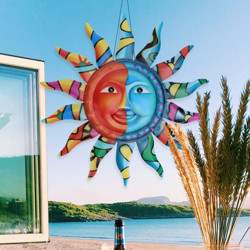 Decoraciones De Pared Con Forma De Sol En Mosaico Para Colga